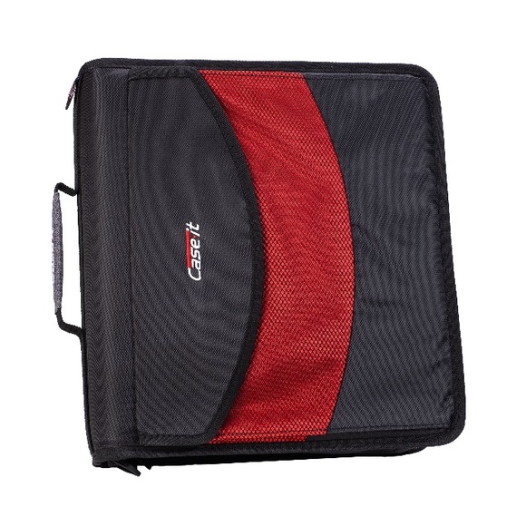 Case-it Black and Red Zipper Binder - Picture 2 of 15